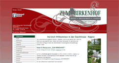 Desktop Screenshot of birkenhof-stechlin.de