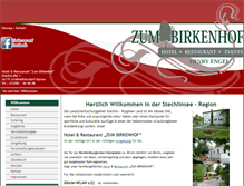 Tablet Screenshot of birkenhof-stechlin.de